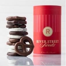 Lata de pretzels de chocolate surtidos