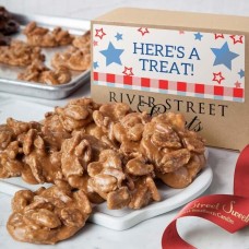 Caja de pralinés con estrellas y rayas