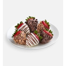 Fresas gourmet bañadas en chocolate (media docena)