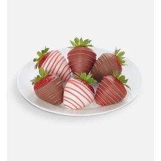 Fresas bañadas en chocolate "Amor y Romance" (Media docena)