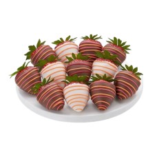 Fresas gourmet de otoño bañadas en chocolate, 12 unidades/24 unidades (docena completa)
