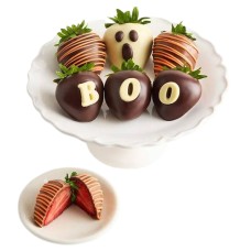 Bayas BOO cubiertas de chocolate belga artesanal (media docena)