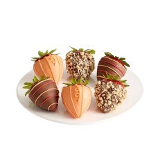 Fresas gourmet bañadas en chocolate (media docena)
