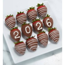 Fresas bañadas en chocolate con estrella