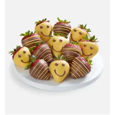Fresas bañadas en chocolate Strawberry Smiles (media docena)
