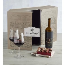 Set de regalo de Cabernet Sauvignon Reserva con copas y trufas