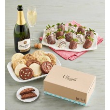 Galletas Cheryl's, fresas gourmet con glaseado y vino (Galletas Cheryl's, fresas gourmet con glaseado y vino rosado)