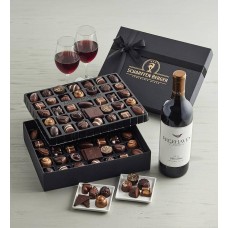 Colección de chocolateros Scharffen Berger - 72 piezas con mezcla de vino tinto Freehaven Cellars
