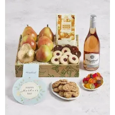 Caja de regalo de lujo para el Día de la Madre con vino.