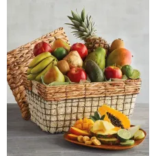 Cesta de frutas frescas de lujo