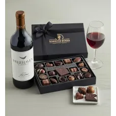 Colección de chocolateros Scharffen Berger - 20 piezas con mezcla de vino tinto Freehaven Cellars