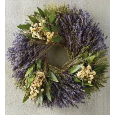 Corona de hierbas de lavanda