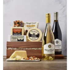 Regalo de quesos gourmet con vino (Regalo de quesos gourmet con vino)