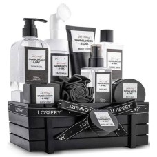 Kit de spa para hombre, juego de baño de sándalo y roble.