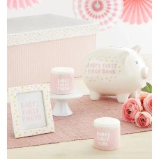 Conjunto clásico rosa de recuerdos de las primeras veces del bebé (Conjunto clásico azul de recuerdos de las primeras veces del bebé)