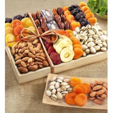 Caja de frutas y frutos secos de condolencia "Cosecha Fructífera"