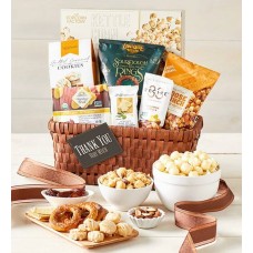 Cesta de regalo gourmet clásica de agradecimiento (Cesta de regalo gourmet clásica de lujo de agradecimiento)
