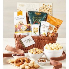 Cesta de regalo gourmet clásica "Pensando en ti" (Cesta de regalo gourmet clásica de lujo "Pensando en ti")
