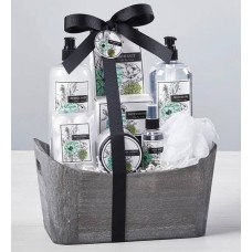 Cesta de spa de té blanco