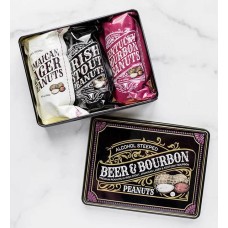 Cacahuetes con cerveza y licor Bourbon
