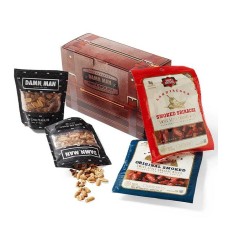 Caja de aperitivos con carne y frutos secos