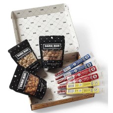 Caja de regalo de lujo con frutos secos y carne de res