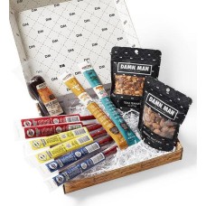 Caja de regalo de carnes exóticas y frutos secos