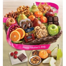 Cesta de regalo de frutas y dulces para el Día de la Madre (Cesta de regalo de frutas y dulces para el Día de la Madre - Grande)