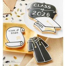 Galletas glaseadas artesanales de graduación 2026 (Galletas glaseadas artesanales para diploma de graduación - juego de 4)