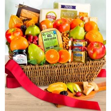 Cesta de regalo de frutas y dulces gourmet de Sutter Creek