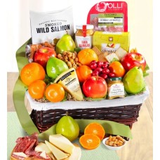 Cesta de regalo de frutas y productos gourmet Sierra Sensation