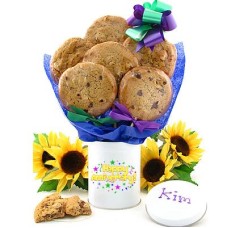 Lata de galletas sin gluten con tallo para aniversario (1/2 docena)