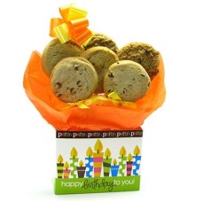 Caja de galletas sin gluten para cumpleaños (media docena)