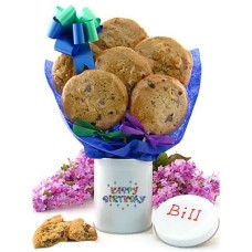 Lata de galletas sin gluten con tallo para cumpleaños (1/2 docena)