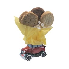 Maceta para galletas sin gluten con forma de coche antiguo (1/2 docena)