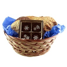 Canasta de Galletas y Trufas Copos de Nieve
