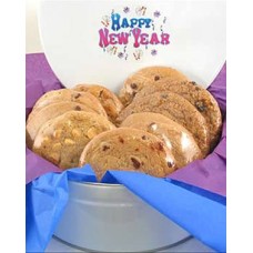 Lata de galletas gourmet de Año Nuevo (1 docena)