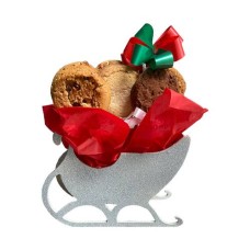 Galletas sin gluten con diseño de trineo brillante (media docena)