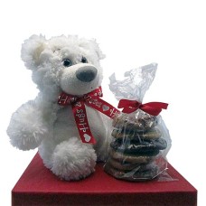 Abrazos y besos Teddy Bear con galletas