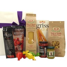 Paquete de regalo sin alcohol con delicias italianas