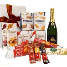 Paquete de regalo belga-francés con champán Premier Cru