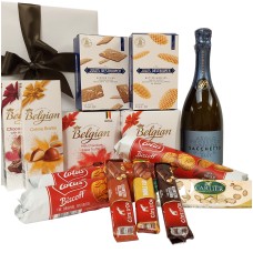 Delicioso paquete de regalo belga para disfrutar con Prosecco