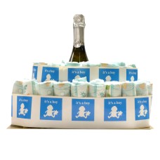 Pampertaart Hurra un niño con prosecco italiano
