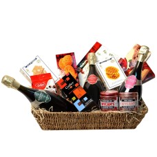 Cesta de regalo de champán exclusiva de lujo