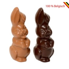 3 Dúo Conejitos Riendo chocolate Callebaut 12 cm M, D