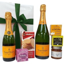Paquete de aperitivo Veuve Clicquot súper lujoso de regalo