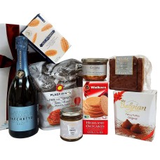 Regalo de prosecco y tapas con salado y dulce