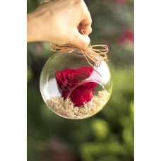 Sphere With Preserved Rose (Small Sphere)