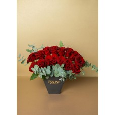 15 Rosas y Eucalipto