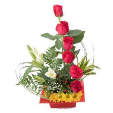 Rosas y lirios